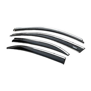 Deflettori finestrini con profilo cromato (4 pz, Niken) Chevrolet Malibu 2011-2018 foto 3