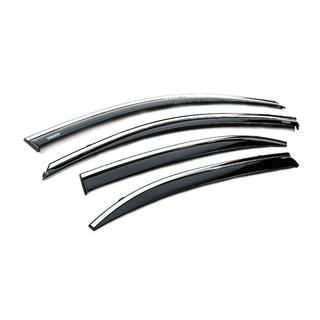 Deflettori finestrini con profilo cromato (4 pz, Niken) Chevrolet Malibu 2011-2018 foto 4