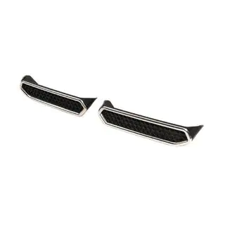 Terminali di scarico finti per paraurti (2 pz, acciaio inox) foto 2
