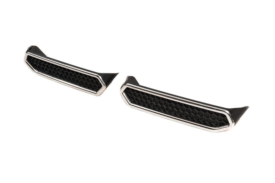 Renault Clio IV 2012-2019 Terminali di scarico finti per paraurti (2 pz, acciaio inox) Foto 2