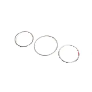 Cornici tachimetro (3 pz, acciaio inox) foto 2