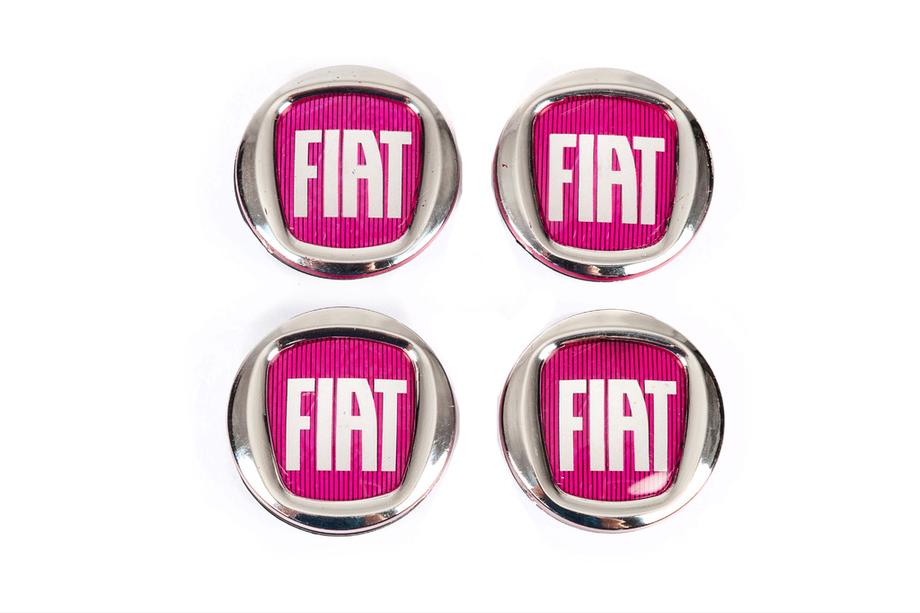 Fiat Copri mozzo ruota V2 49/42.5 mm rossi (4 pz, 0735448759) Foto 4