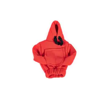 Copri leva cambio stile felpa con cappuccio (rosso, cordoncino nero) foto 4