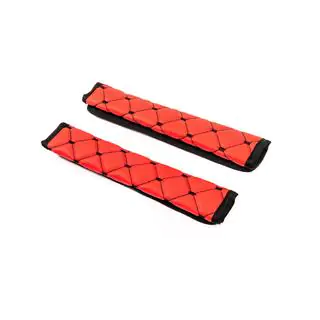 Copri cintura di sicurezza ECO (2 pz, Rosso con cuciture nere) foto 4