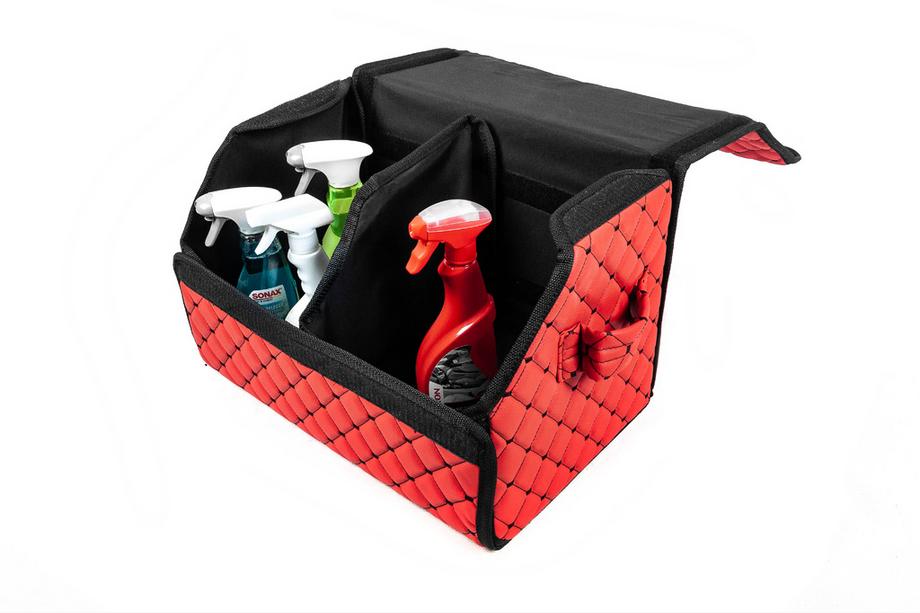 Borsa organizer bagagliaio ECO (50x30x30, rossa) Foto 2