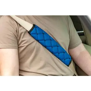 Copri cintura di sicurezza ECO (2 pz, Blu con cuciture nere) foto 1