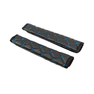 Copri cintura di sicurezza ECO (2 pz, Nero con cuciture blu) foto 3