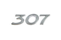 Peugeot 307 2001-2008 Scritta 307 (105mm x 30mm) foto 1