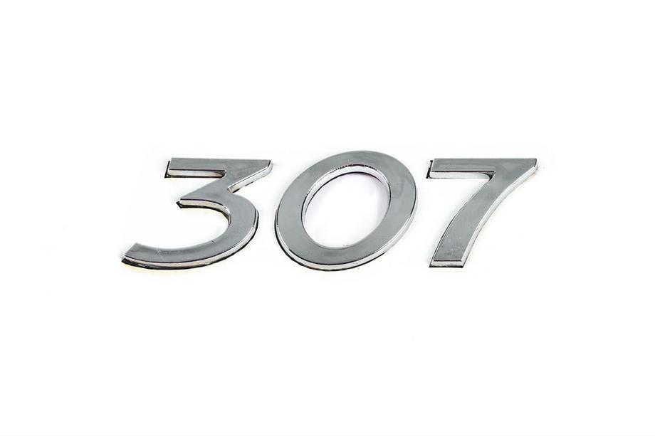 Peugeot 307 2001-2008 Scritta 307 (105mm x 30mm) Image