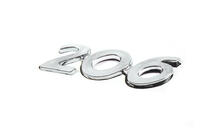 Peugeot 206 1998-2024 Scritta 206 (90mm x 25mm) foto 2