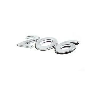 Scritta 206 (90mm x 25mm) Peugeot 206 1998-2024 foto 2