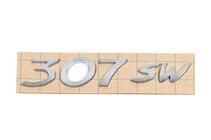 Peugeot 307 2001-2008 Scritta 307 SW (175mm x 30mm) foto 1