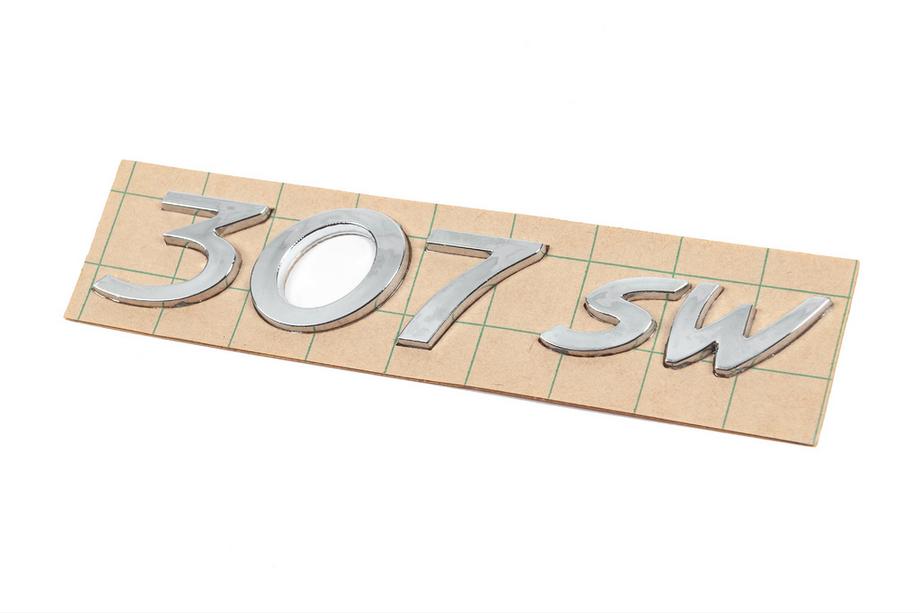 Peugeot 307 2001-2008 Scritta 307 SW (175mm x 30mm) Foto 2