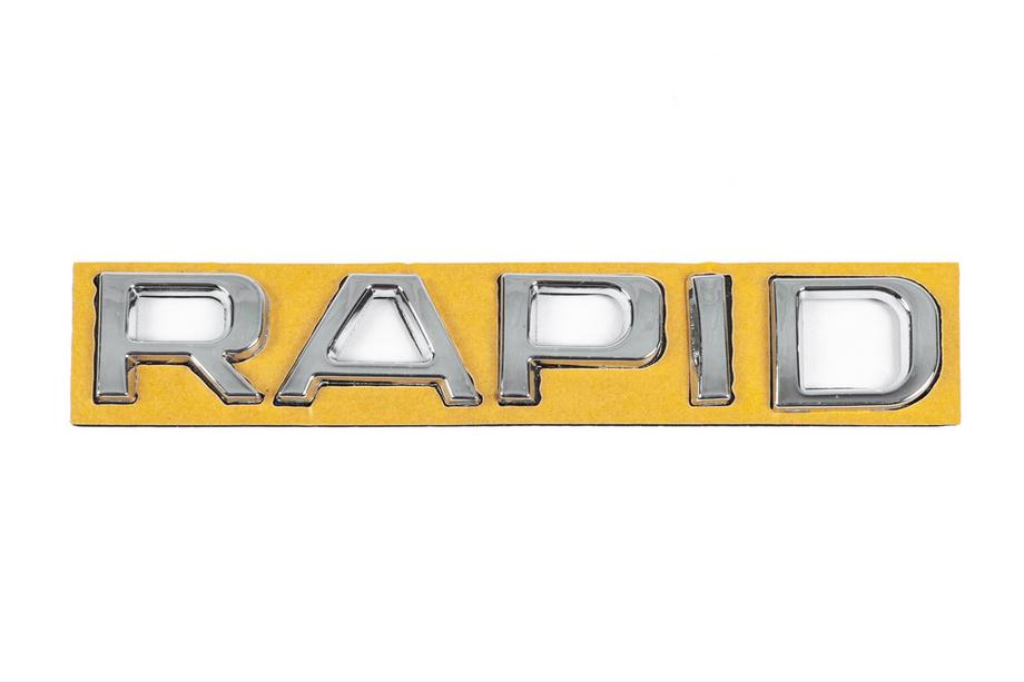 Skoda Rapid 2012-2019 Scritta Rapid (130 mm x 22 mm) Image