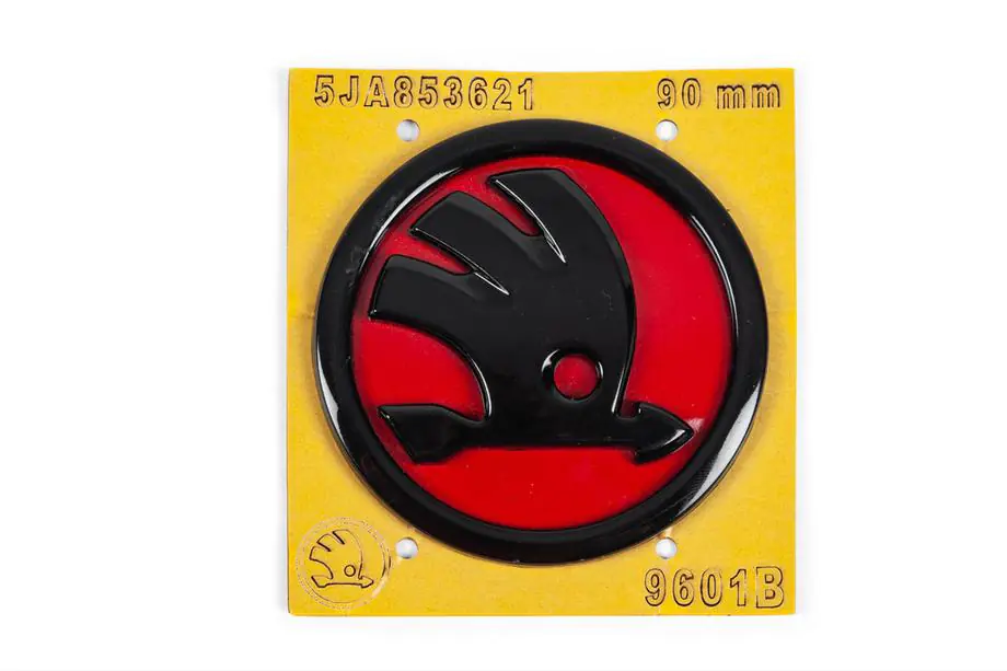 Skoda Emblema rosso 5JA853621 (89 mm) Image