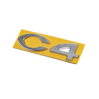 Scritta C4 8665.Y4 (108mm x 30mm) Citroen C-4 2004-2010 foto 2