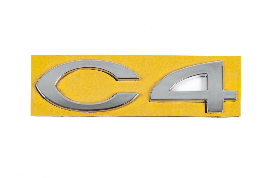 Citroen C-4 2004-2010 Scritta C4 8665.Y4 (108mm x 30mm) Image