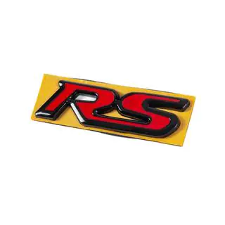 Badge RS rosso-nero (95mm x 25mm) foto 2
