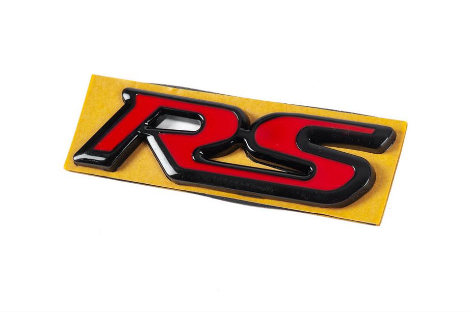Honda Badge RS rosso-nero (95mm x 25mm) Foto 2