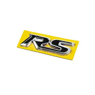 Emblema RS nero con cromo (95mm x 25mm) foto 2