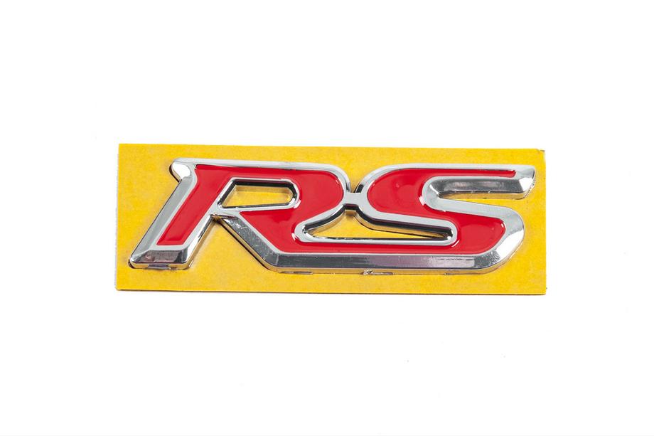 Honda Emblema RS rosso con cromo (95mm x 25mm) Foto 1