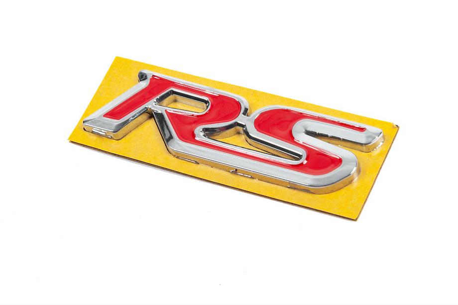 Honda Emblema RS rosso con cromo (95mm x 25mm) Foto 2