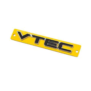 Emblema VTEC nero con cromo (110mm x 15mm) foto 2