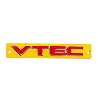 Emblema VTEC rosso con cromo (110mm x 15mm) foto 1