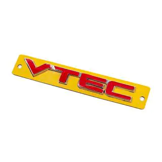 Emblema VTEC rosso con cromo (110mm x 15mm) foto 2