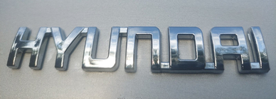 Hyundai Scritta Hyundai (10.0cm x 1.5cm) foto 3