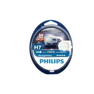 Lampadina faro Philips H7 55W 12972RV Racing Vision 150% foto 1