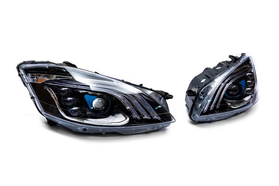 Mercedes S-class W221 2005-2013 Fari restyling (design Maybach X222) Foto 8