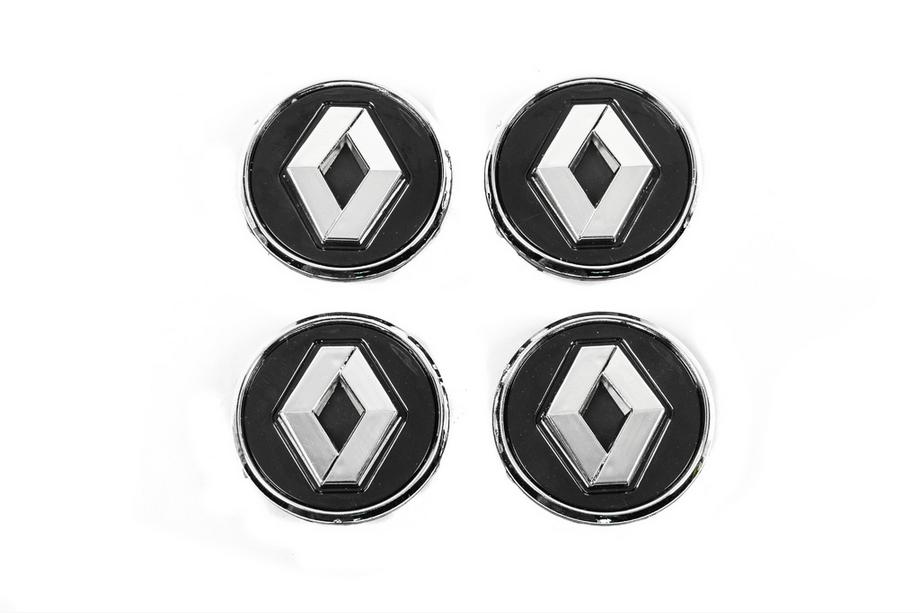 Renault Coprimozzo neri con anello 81568 (57mm a 49mm, set da 4) Foto 2