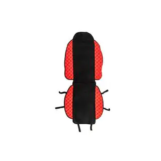 Copertura sedile ECO e tessuto (1 pz, Rosso con cuciture nere + tessuto) foto 1