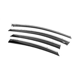 Deflettori finestrini con profilo cromato (4 pz, Niken) Hyundai Elantra (MD/UD) 2011-2015 foto 2