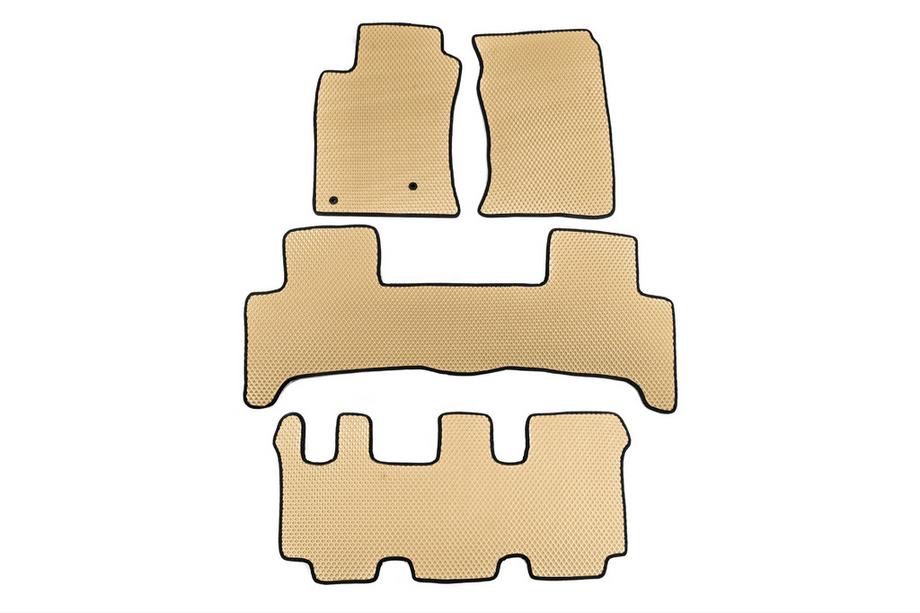 Lexus GX470 2002-2009 Tappetini EVA (3 File, Beige) Image