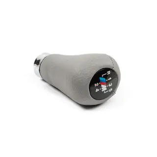 Pomello cambio OEM (similpelle, grigio liscio) foto 1