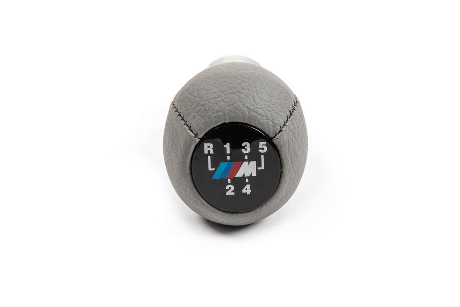 BMW Serie 3 E30 1982–1994 Pomello cambio OEM (similpelle, grigio liscio) Foto 6