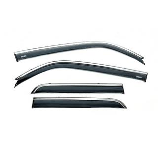 Deflettori finestrini con profilo cromato (4 pz, Niken) Toyota 4Runner 2009-2024 foto 2