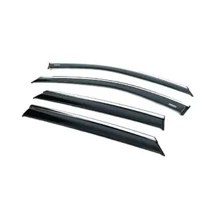 Deflettori finestrini con profilo cromato (4 pz, Niken)