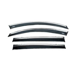 Deflettori finestrini con profilo cromato (4 pz, Niken) Chery Tiggo 7 2020- foto 4