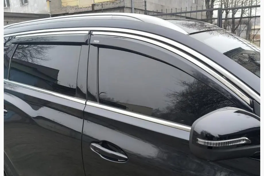 Chery Tiggo 7 2020- Deflettori finestrini con profilo cromato (4 pz, Niken) Image
