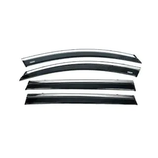 Deflettori finestrini con profilo cromato (4 pz, Niken)
