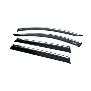 Deflettori finestrini con profilo cromato (4 pz, Niken) foto 4