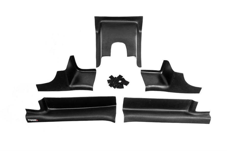 Renault Duster 2008–2017 Protezioni interne battitacco EuroCap (5 pz, ABS) Image