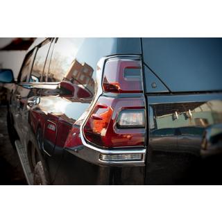 Coperture Cromate Fanali Posteriori V2 (2 pz, 2018+) Toyota Land Cruiser Prado 150 2009-2023 foto 1