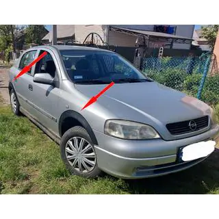 Allargatori passaruota (4 pz, nero metallizzato) Opel Astra G classic 1998-2012