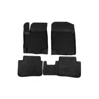 Tappetini in gomma con bordo (4 pz, Polytep) Hyundai Accent 2011-2017 foto 1