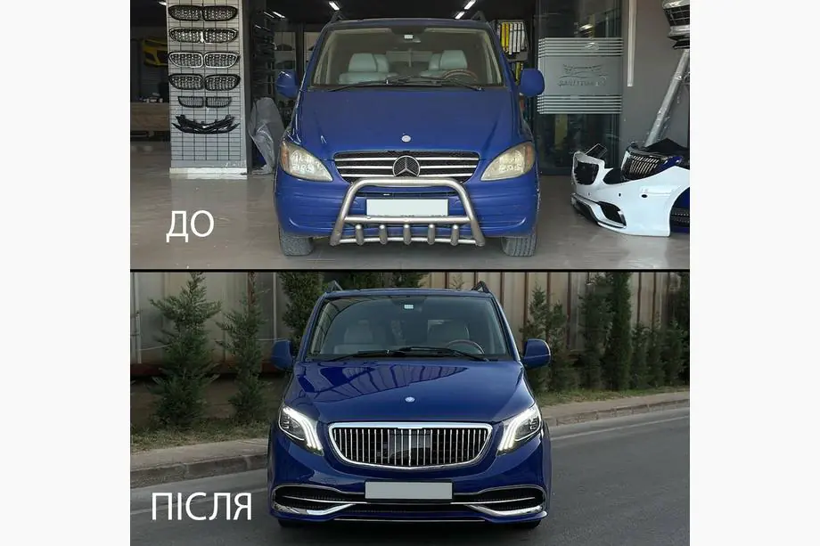 Mercedes Vito W639 2004-2014 Kit restyling per W447 Maybach Foto 4