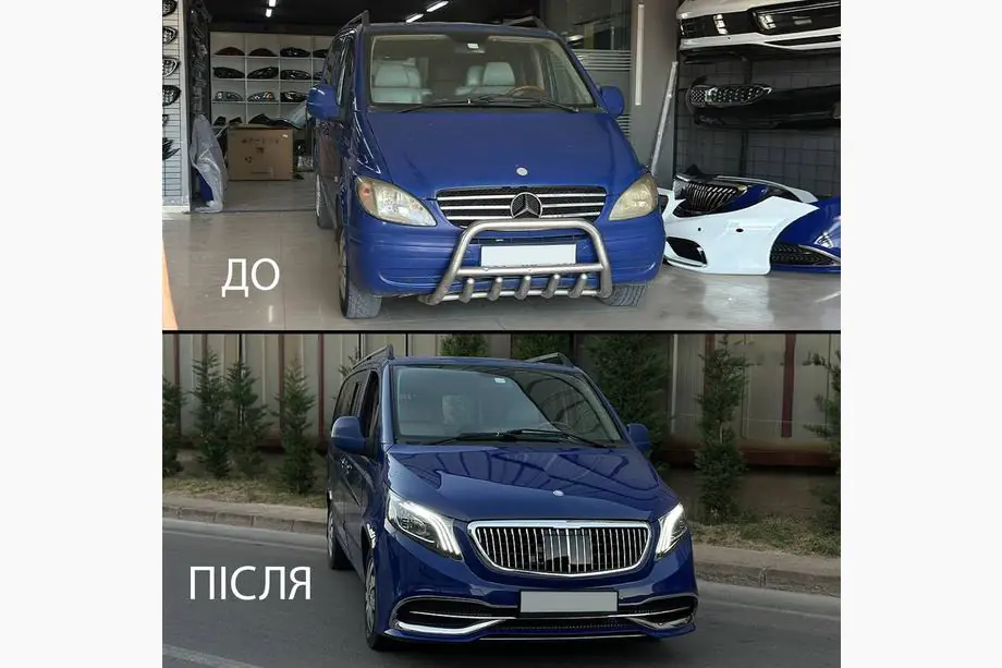 Mercedes Vito W639 2004-2014 Kit restyling per W447 Maybach Foto 5